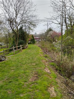 Photo of the Tow Path, which is part of the Walking Path, at Morris Canal Park.